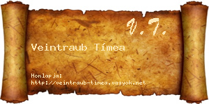 Veintraub Tímea névjegykártya